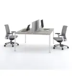 Agile Cluster of 2 W1400 x D750 x H750mm Workstations