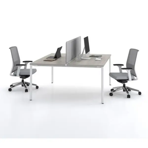 Agile Cluster of 2 W1400 x D750 x H750mm Workstations