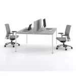 Agile Cluster of 2 W1400 x D750 x H750mm Workstations