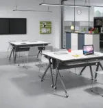 Merry Foldable Table – Versatile W1400 x D600 x H750mm for Training & Meetings - Image 7