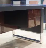 Linea Uno Straight Desk with Hanging Pedestal W1800 x D800 x H750mm Executive Desks - Image 10