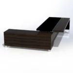 Linea Uno Desk with Credenza Storage Return W2200 x D1800 x H750mm Executive Desks - Image 7