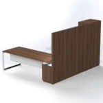 Elite Presidential Desk with Wall Unit Executive Desks - Image 4