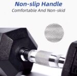 IVANKO Hex Rubber Dumbbell Pair - Image 3