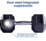 IVANKO Hex Rubber Dumbbell Pair - Image 5