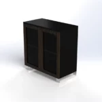 Linea Uno Small Cabinet with Glass Doors W900 x D470 x H92mm