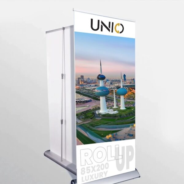 Elegant and sturdy Roll Up Stand for exhibitions