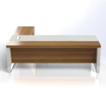 Linea Uno L-Shaped Desk with Hanging Pedestal W2200 x D2100 x H750mm Executive Desks - Image 2