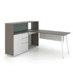 Nora Executive Desk with Casegood Storage W1900 x D1500 x H750/1100mm Executive Desks Workstations - Image 2