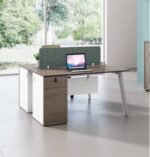 Nora Straight Desk with Fixed 3D Pedestal W1500 x D700 x H750mm Workstations - Image 2