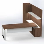 Elite Presidential Desk with Wall Unit Executive Desks