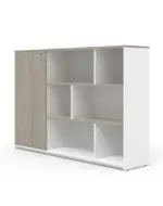 Vee Tall Credenza W1800 x D400 x H1232mm Cabinet Clearance Filing Cabinet - Image 3