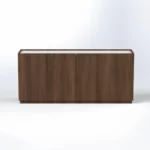 Elite Credenza W1800 x D450 x H800mm Maryland Walnut B Cabinet - Image 3