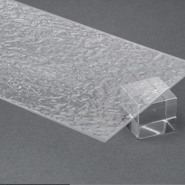 Clear Glacier Textured Acrylic Sheet – 3MM