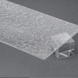 Clear Glacier Textured Acrylic Sheet – 3MM