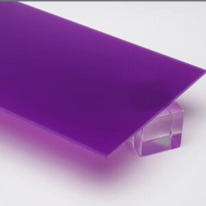 Purple acrylic sheet for construction and displays