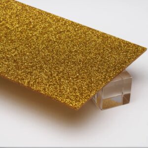 Glitter gold acrylic sheet F-210 – 3MM for signage and logos
