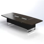 Linea Uno Curved Meeting Table W2400 x D1400 x H750mm Meeting & Conference - Image 3