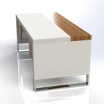 Linea Uno Straight Desk with Hanging Pedestal W1800 x D800 x H750mm Executive Desks - Image 3