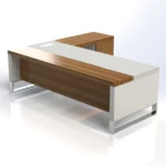 Linea Uno L-Shaped Desk with Hanging Pedestal W2200 x D2100 x H750mm Executive Desks - Image 3