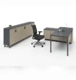 Agile Desk with Credenza Return W2200 x D1800 x H750mm Executive Desks Workstations