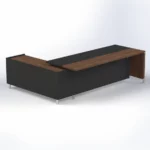 Linea Due with Credenza Return (Premium) W2000 x D1800 x H750mm Executive Desks - Image 2