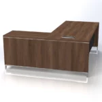 Linea Due with Open Shelf Return W1800 x D1800 x H750mm Executive Desks - Image 2