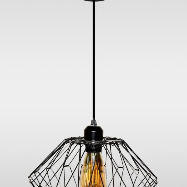 CENSEE Decoration Black Industrial Metal Iron Line Hanging Lampshade Pendant Lamp