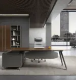 Gaddi Wall Cabinet W2200 x D400 x H1850mm Cabinet American Walnut - Image 4