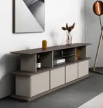 Amo Credenza W2400 x D400 x H750mm Mocha Teakwood Cabinet - Image 2