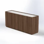 Elite Credenza W1800 x D450 x H800mm Maryland Walnut B Cabinet - Image 4