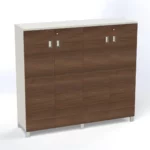 Linea Due Wall Cabinet W1600 x D420 x H1437mm Maryland Walnut B - Image 4