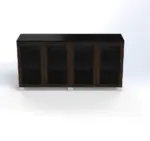 Linea Uno Credenza in Glass Doors W1800 x D470 x H920mm Cabinet - Image 3