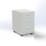 Flow Mobile Pedestal 3D W400 x D600 x H565mm - Image 2