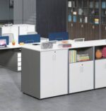 Universal 3-Level Cabinet (White Body) W800 x D400, H1100mm - Image 3