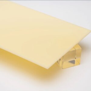 Lightweight & Strong Cream Acrylic Sheet