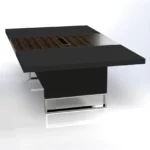 Linea Uno Meeting Table W2400 x D1400 x H750mm Meeting & Conference - Image 2