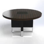 Linea Uno Large Round Meeting Table D1600 x H750mm Meeting & Conference - Image 3