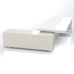 Linea Uno Desk with Credenza Storage Return W2400 x D1800 x H750mm Executive Desks - Image 8