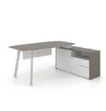 Nora Manager Desk with Credenza W1600 x D1300 x H750mm Executive Desks Workstations - Image 3