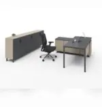Agile Desk with Credenza Return W2200 x D1800 x H750mm Executive Desks Workstations - Image 2