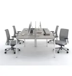 Agile Cluster of 2 W1400 x D750 x H750mm Workstations - Image 4