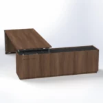 Elite Desk with Credenza Return W2200 x D2100 x H750mm Executive Desks - Image 4