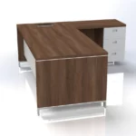 Linea Due with Hanging Pedestal W1800 x D1800 x H750mm Executive Desks - Image 2