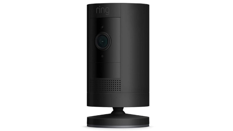 Ring Stick Up Cam Battery HD security camera Black Ring Stick Up Cam Battery HD security camera Black