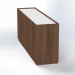 Elite Credenza W1800 x D450 x H800mm Maryland Walnut B Cabinet - Image 5