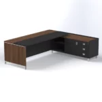 Linea Due with Hanging Pedestal Executive Desks - Image 4