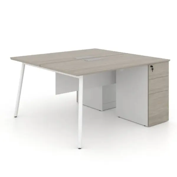 Nora Cluster of 2 with Fixed 3D Pedestal W1500 x D700 x H750mm Workstations