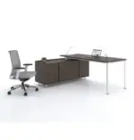 Agile Desk with Credenza Return W2200 x D1800 x H750mm Executive Desks Workstations - Image 3