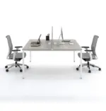 Agile Cluster of 2 W1400 x D750 x H750mm Workstations - Image 5